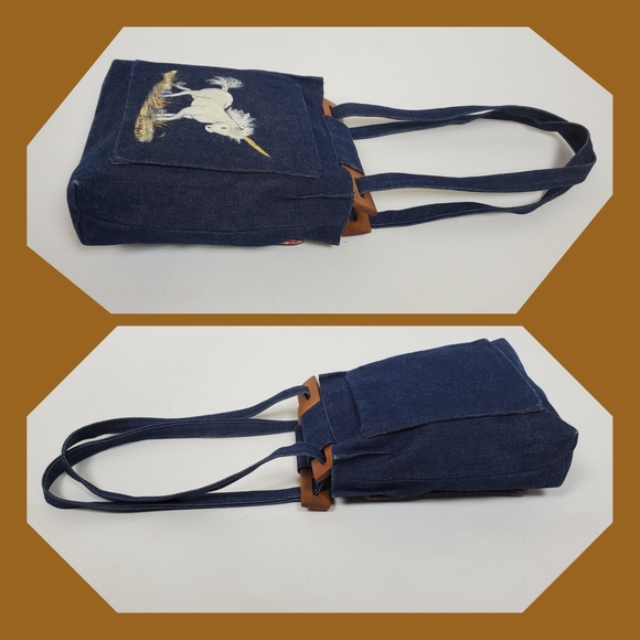 SOLD Vtg unicorn purse - Picture 5 of 9